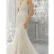 Morilee by Madeline Gardner 8180 Fall/Winter 2017 Mysteria Wedding Dress Lace Elegant V-Neck Mermaid Embroidery Bridal Gown - Junoesque Wedding Dresses