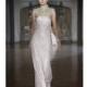 Johanna Johnson - Fall 2014 - Sleeveless Beaded Silk and Organza Sheath Wedding Dress - Stunning Cheap Wedding Dresses