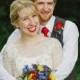 Primary Color Wedding With A Retro Comic Book Theme
