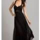 Floor Length Black Formal Dress by Betsy and Adam - Brand Prom Dresses