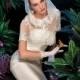 Unique Satin Jewel Neckline Natural Waistline Mermaid Wedding Dress - overpinks.com