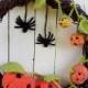 Wreath With Crochet Pumpkins Gift on Halloween Gift on Housewarming Cute Gift  Natural Branches Crochet Décor Wall Décor Door Décor