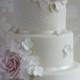 Rose & Hydrangea Wedding Cake