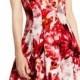 Floral Print Stretch Cotton Fit & Flare Dress