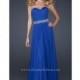 La Femme Elegant Strapless Chiffon Prom Dress 17325 - Brand Prom Dresses