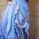 To turn light blue and dark blue stripes wedding dress - style 19th century - Hand-made Beautiful Dresses