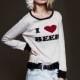 Must-have Sweet Solid Color Embroidery Scoop Neck Alphabet Summer Knitted Sweater Sweater - Bonny YZOZO Boutique Store