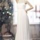 Chic Sheath-Column Illusion Empire Court Train Chiffon Wedding Dress CWXT13016 - Top Designer Wedding Online-Shop