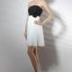 Beach A-Line Strapless Short-Mini Ivory Chiffon Graduation Dress COZK14011 - Top Designer Wedding Online-Shop
