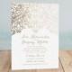 "Black Tie Wedding" - Customizable Foil-pressed Wedding Invitations In Gold By Chris Griffith