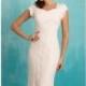 Slim Lace Gown by Allure Bridals - Color Your Classy Wardrobe