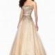Mon Cheri Le Gala 116517 Gown with Scattered Beading - Brand Prom Dresses