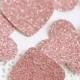 Blush Pink Glitter Confetti, Rose Gold Birthday, Choose Your Color,Heart Confetti, Pink Baby Shower, Baby Girl Gift, Bridal Shower