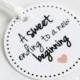 Thank You Tags, A Sweet Ending To A New Beginning, Personalized Color, Bridal Shower Favors, Wedding Favors, Cupcake Tags
