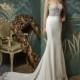 Enzoani Junko by Blue by Enzoani - Ivory Georgette  Lace Illusion back  Low Back Floor Wedding Dresses - Bridesmaid Dress Online Shop