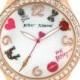 Betsey Johnson Women's Rose Gold-Tone Floral-Printed Strap Watch 42mm BJ00131-63 - Watches - Jewelry & Watches - Macy's
