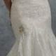 Strapless Metallic Lace Trumpet Wedding Dress - Sophia Tolli Y21751