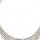 Luminal Diamond Graduated Tassel Necklace in 18K White Gold