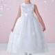 Joan Calabrese 117336 Dress - Flower Girl Joan Calabrese Jewel Tea Length A Line, Natural Waist Dress - 2017 New Wedding Dresses