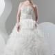Charming Organza Sweetheart Neckline See-through Ball Gown Wedding Dresses With Beaded Lace Appliques - overpinks.com