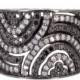 925 Sterling Silver Pave Diamond Eternity Band Designer Ring Jewelry