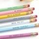 Sweet Sentiments Pencils — Set of 7 Pencils — Hello Sunshine, Be Bright, Seize the Day, Inspirational Gift, Stationery Gift, Gifts Under 15