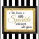 Large Custom Sparkle Poster Banner, Photo Frame, Positive Messages gift, Meaningful Notes, Choose sizes 48x36; 48x24; 36x24 ; 10000373