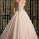 Glamorous Tulle Sweetheart Neckline Natural Waistline A-line Wedding Dress With Alencon Lace Appliques - overpinks.com