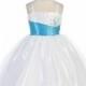 Turquoise Mini Stoned Tulle Dress Style: D595 - Charming Wedding Party Dresses