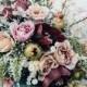 Trending-15 Gorgeous Burgundy And Blush Wedding Bouquet Ideas