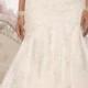 Elegant Off-Shoulder Crystal Lace Wedding Dress