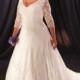 Nice Satin/Organza V-neck A-Line Wedding Dresses With Embroidered In Canada Wedding Dress Prices - dressosity.com
