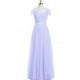 Lavender Azazie Maureen - Back Zip Floor Length Tulle And Charmeuse Sweetheart Dress - Charming Bridesmaids Store