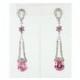 Helens Heart Earrings JE-X002112-S-Pink Helen's Heart Earrings - Rich Your Wedding Day