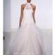 Kenneth Pool - Fall 2014 - Sleeveless Lace Dropped Waist A-Line Wedding Dress - Stunning Cheap Wedding Dresses