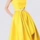 Slimming Curvy Sleeveless Yellow It Girl Summer Dress - Bonny YZOZO Boutique Store