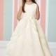 Joan Calabrese for Mon Cheri 216315 Dress - Tea Length Flower Girl Joan Calabrese A Line Jewel Dress - 2017 New Wedding Dresses