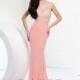 Mon Cheri Paris 116709 Hi Neck Illusion Gown - Brand Prom Dresses