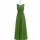 Moss Azazie Gigi - Illusion Scoop Chiffon Floor Length Dress - Cheap Gorgeous Bridesmaids Store