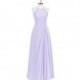 Lilac Azazie Heather - Chiffon Halter Illusion Floor Length Dress - Cheap Gorgeous Bridesmaids Store