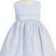 Light Blue Striped Cotton Seersucker Dress Style: LM642 - Charming Wedding Party Dresses
