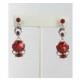 Helens Heart Earrings JE-X005501-Silver-Red Helen's Heart Earrings - Rich Your Wedding Day
