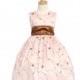 Pink / Brown Embroidered Taffeta - Felicity Style: D1410 - Charming Wedding Party Dresses