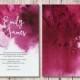 Pink Watercolour Wedding Stationery Suite // DIY Printable Invitations