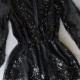 Reverse - Life Of The Party Black Sequin Romper