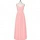 Flamingo Azazie Raquel - Chiffon V Neck Floor Length Illusion Dress - Cheap Gorgeous Bridesmaids Store