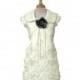 Ivory Ribbon Embroidered Taffeta w/ Satin Jacket Dress Style: D3410 - Charming Wedding Party Dresses