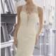 Ivory/Silver Embroidered Sleeveless Gown by Bridal by Mori Lee - Color Your Classy Wardrobe
