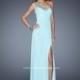 Light Mint Sugarplum La Femme 20384 La Femme Prom - Top Design Dress Online Shop