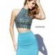 Sherri Hill 32329 Short Beaded Two Piece Homecoming Dress with Bandage Skirt - Crazy Sale Bridal Dresses